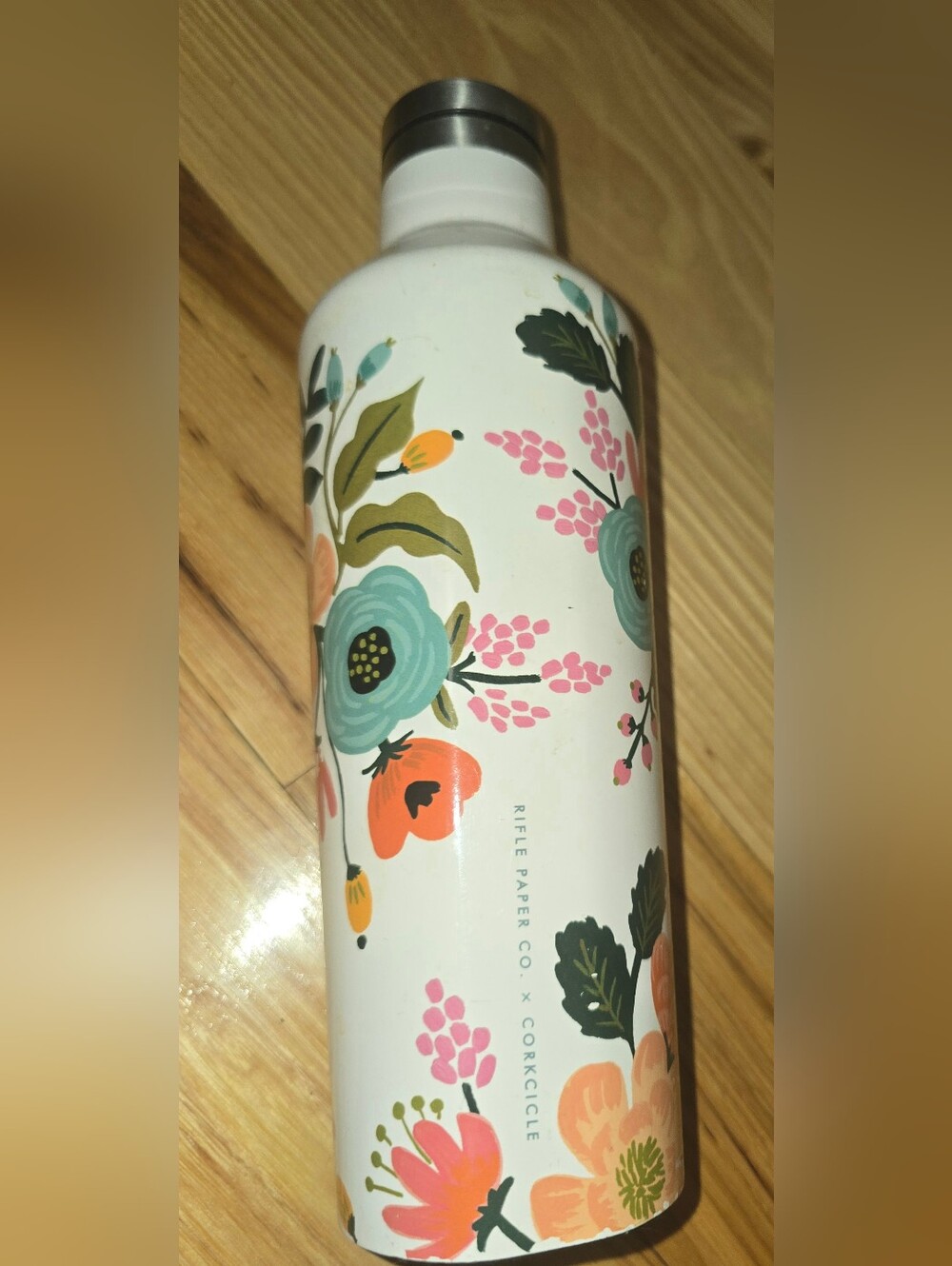 Rifle paper co x corkcicle water bottle